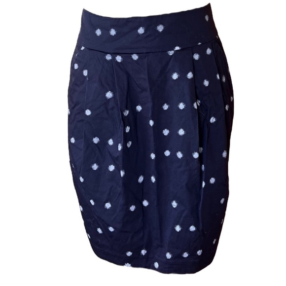 H&M 8 Polka Dot Black White Pencil Skirt Office - Picture 2 of 7